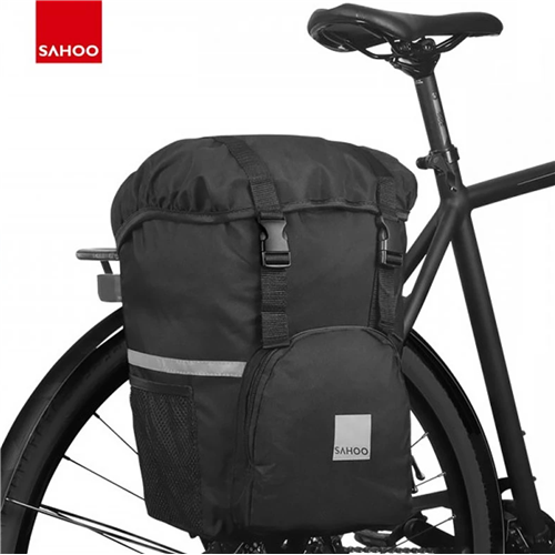 Sahoo Pannier Bag Single 15L - 5 Pockets Light Reflective Panels - 40CM X 30CM X 13CM