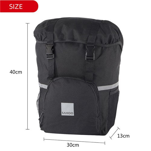 Sahoo Pannier Bag Single 15L - 5 Pockets Light Reflective Panels - 40CM X 30CM X 13CM