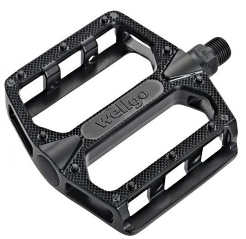 Qbp Pedal - Plastic Mtb Platform - DU Bearing - 9/16 - Black - 100*100*28 MM - TW