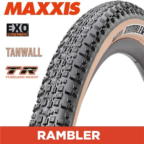 Maxxis Maxxis Rambler - 700 X 45 Folding 60TPI Exo TR - Tan Wall