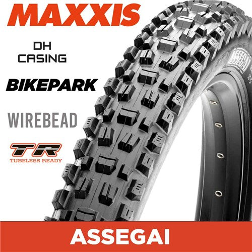 Maxxis Assegai - 29 X 2.50 WT - Wirebead 60TPIX2 DH Bike Park TR