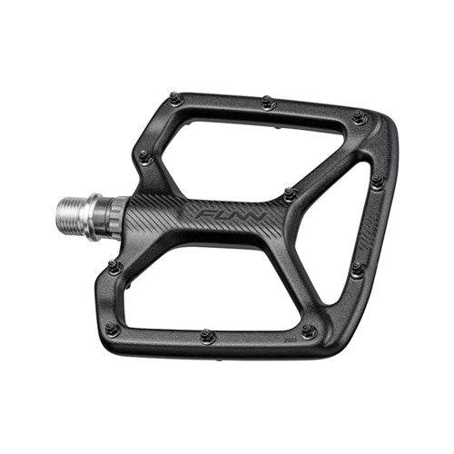 Funn Pedal - Python V2 Flat - Includes Long Pins - Black