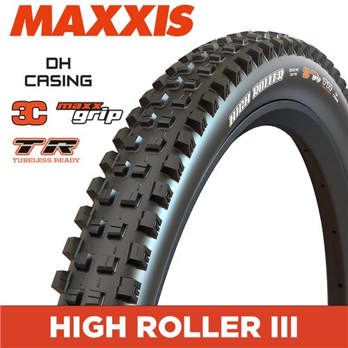 MAXXIS - HIGH ROLLER - 29 X 2.40 - 3C MAXXGRIP / DH / TR - FOLDABLE 60X2 TPI E25