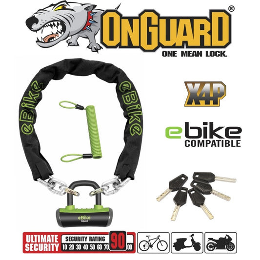 On Guard Mastiff Chain-lock Keyed 110CM X 12MM - E-bike Series