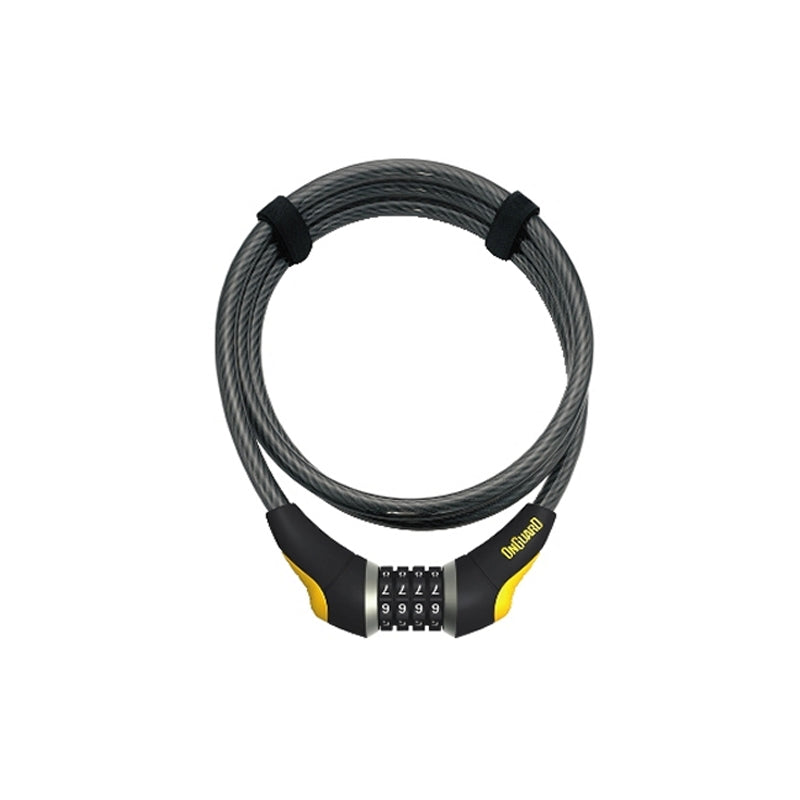On Guard Cable Coil Lock Akita Combo 185CM X 12MM