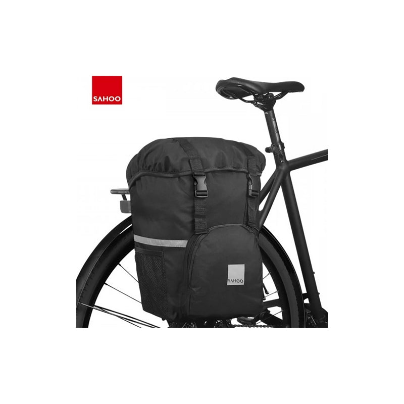 Sahoo Pannier Bag Single 15L - 5 Pockets Light Reflective Panels - 40CM X 30CM X 13CM