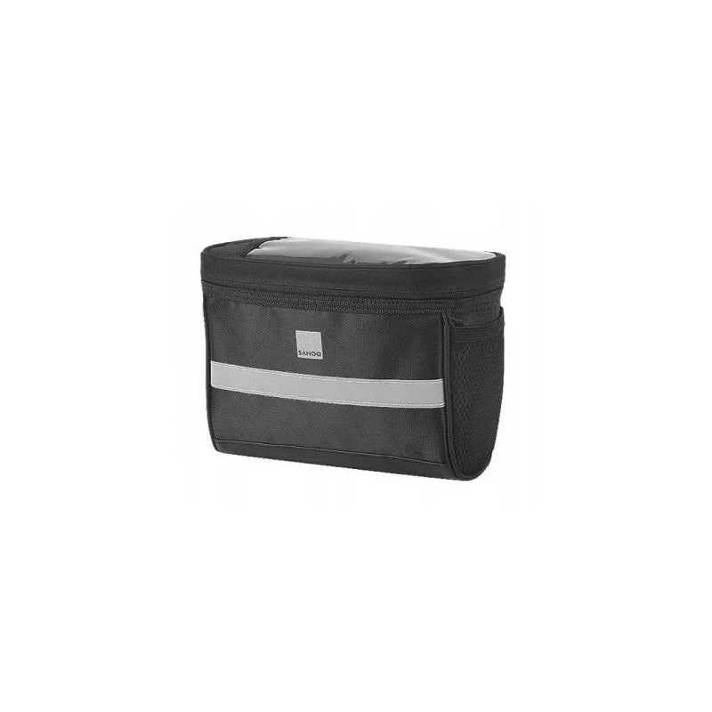 Sahoo Handlebar Bag 3.5L Vol - L20/W12/H15CM Velcro Attach Black