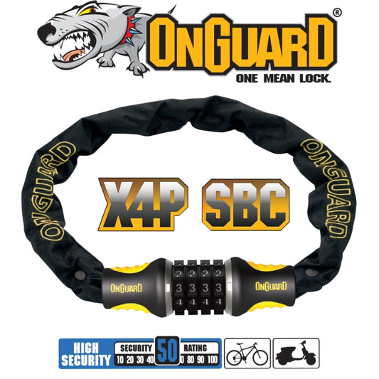 On Guard Chain Lock Mastiff Combo 120CM X 4MM