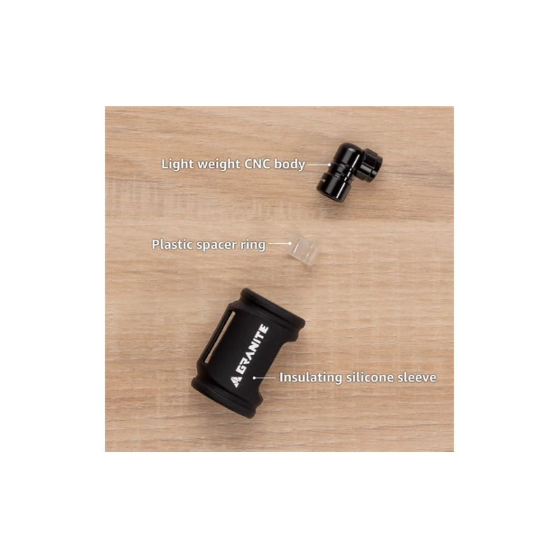Granite Design Punk - Cnc CO2 Inflator With Silicone Sleeve For 25G Canister (CO2 CANISTER NOT INCLUDED)