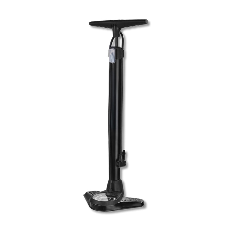 Qbp Mtb Floor Pump - Air Boss - High Volume - Steel Barrel - Steel Base -gauge - Twin Head VA