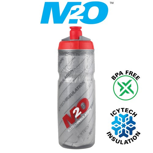 M2O Pilot Water Bottle - 620ML - Smoke/red - Insulated