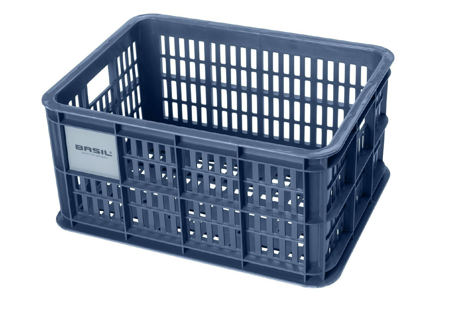 Basil Bicycle Crate S 17.5L Recycled Bluestone